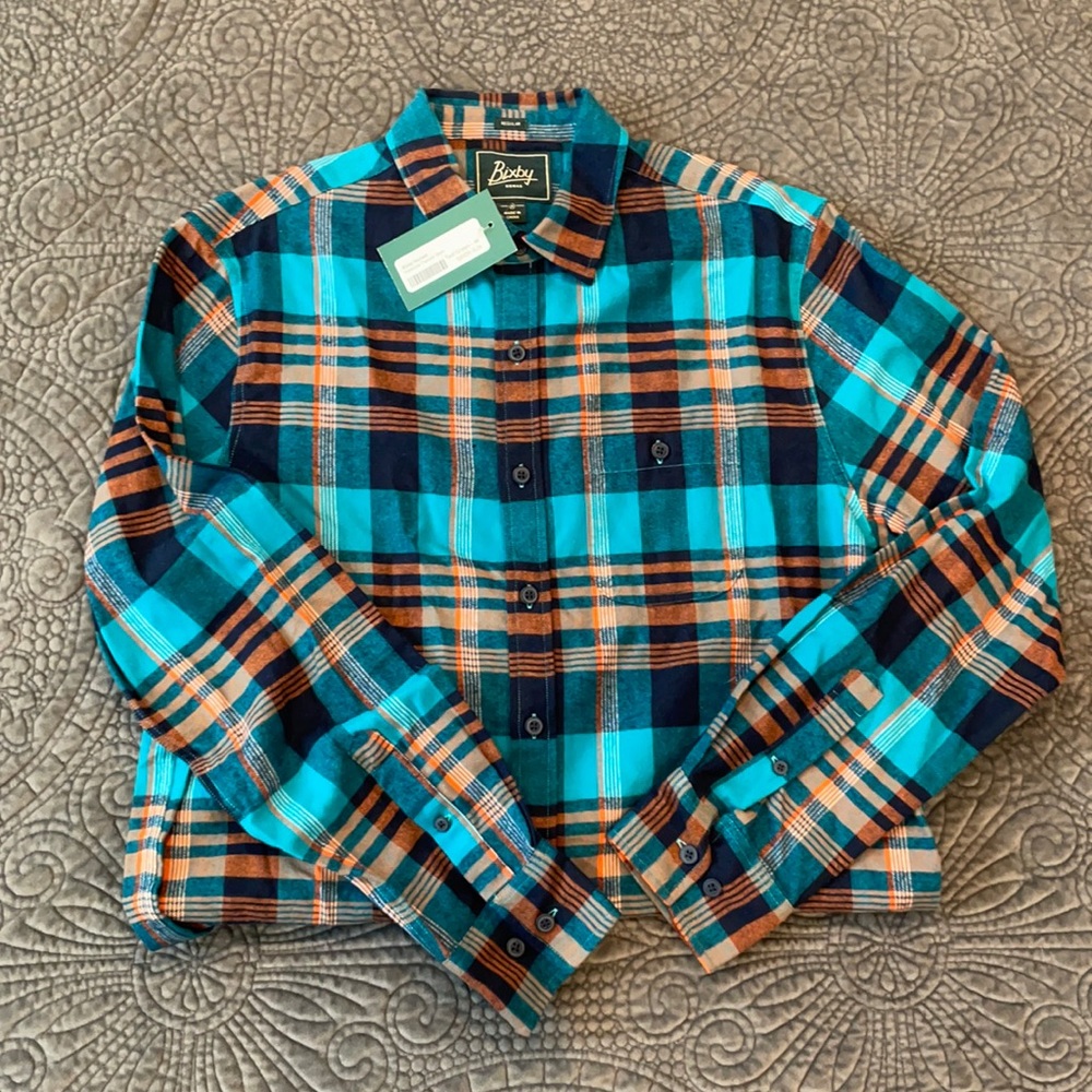 Bixby Nomad Valencia Flannel Shirt - Teal
